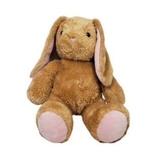 Build a Bear Workshop Pawlette Rabbit Bunny Plush Light Brown Pink Easter